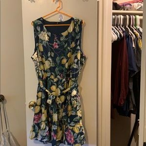 Lemon apron dress